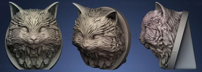 3D модель Длинноволосый кот (STL)